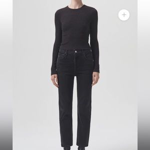 Agolde Riley crop Jean